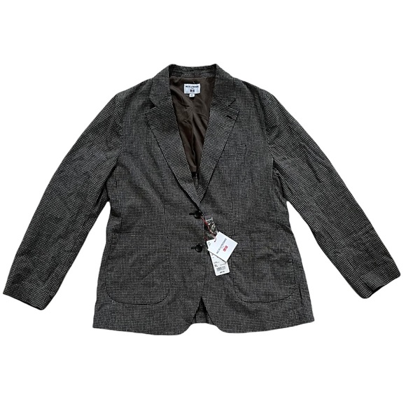 ***SOLD*** Ines De La Fressange Paris x Uniqlo | Linen Cotton Checkered  Blazer - Picture 2 of 13